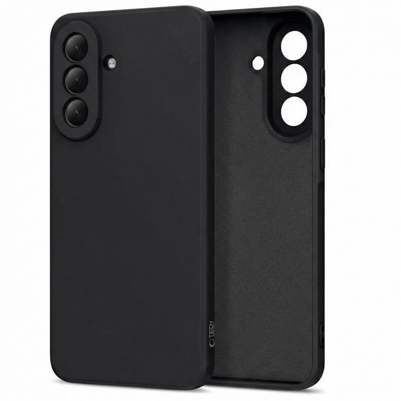 etui Silikonowe Tech-protect Icon czarne Samsung Galaxy A37 5G / 7