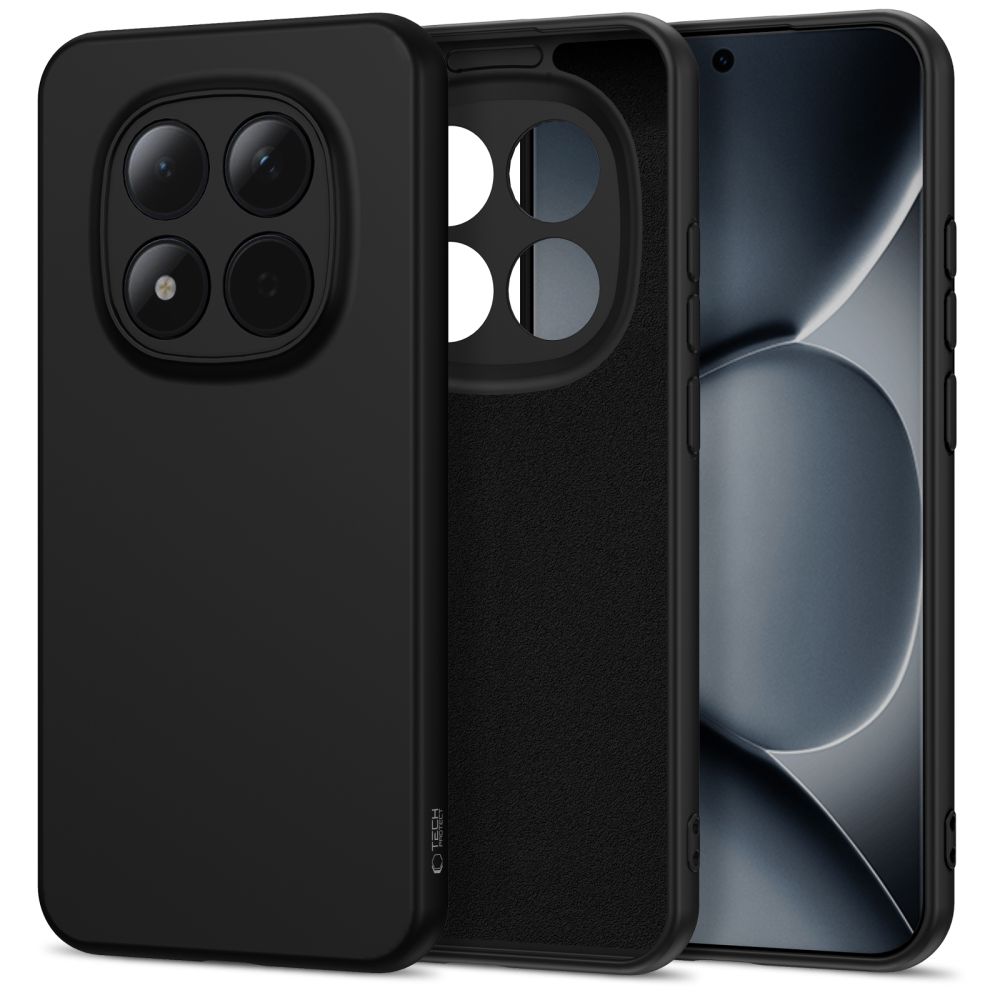 etui Silikonowe Tech-protect Icon czarne Xiaomi Redmi Note 15 Pro 5G