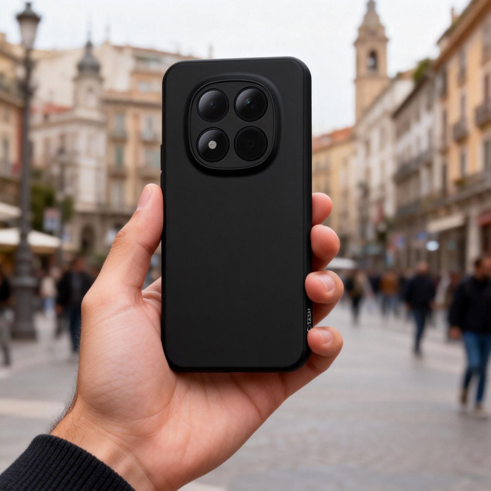 etui Silikonowe Tech-protect Icon czarne Xiaomi Redmi Note 15 Pro 5G / 4