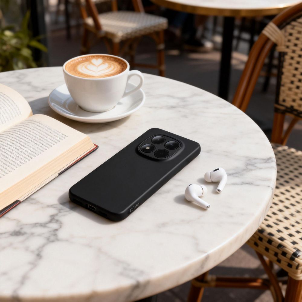 etui Silikonowe Tech-protect Icon czarne Xiaomi Redmi Note 15 Pro 5G / 7