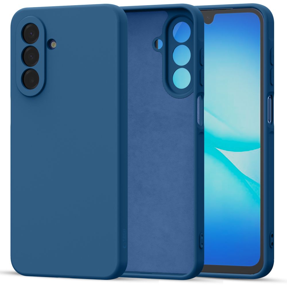 etui Silikonowe Tech-protect Icon granatowe Samsung Galaxy A17