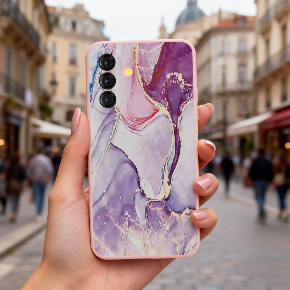 etui Silikonowe Tech-protect Icon marble Samsung Galaxy A37 5G / 5