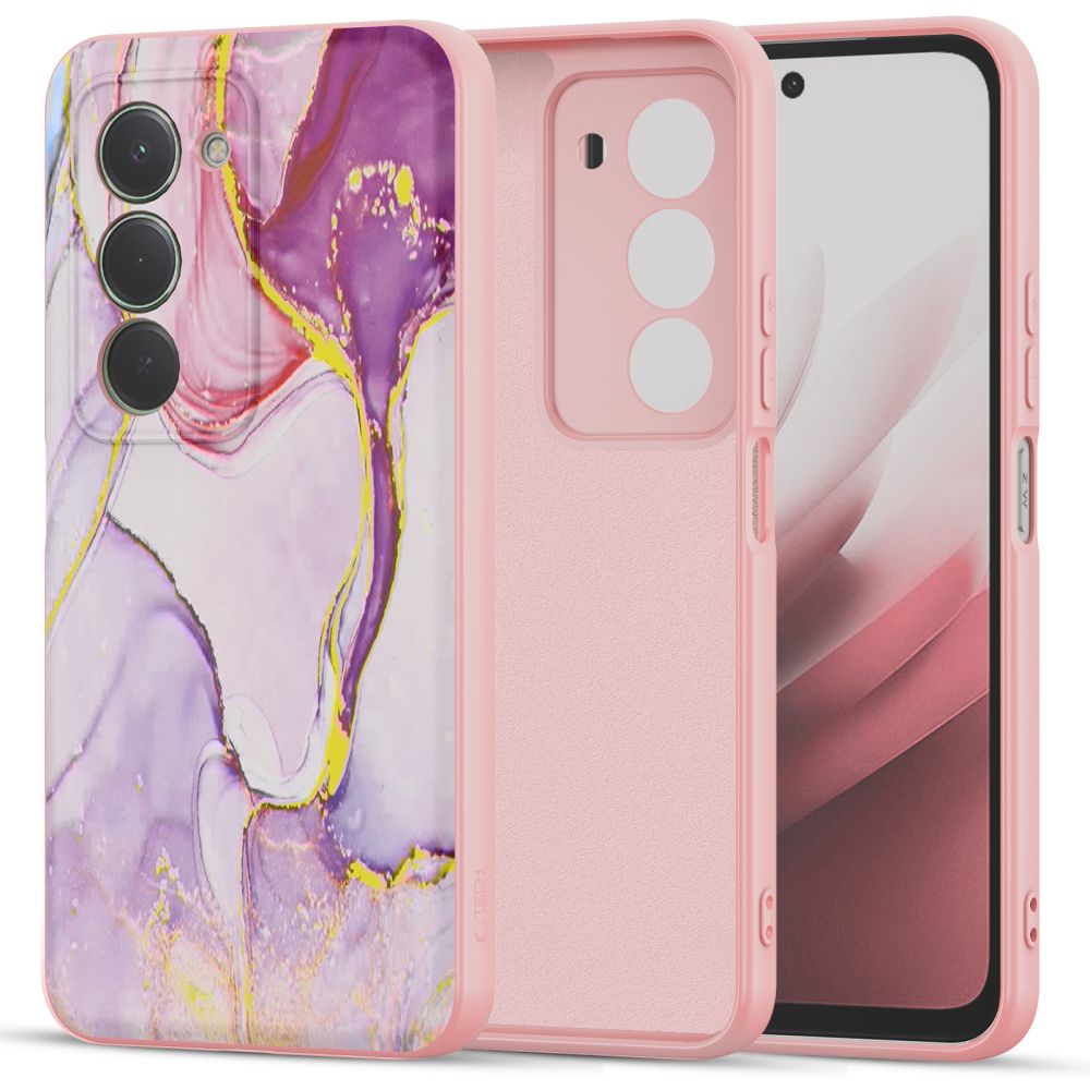 etui Silikonowe Tech-protect Icon marble Xiaomi Redmi 15 4G