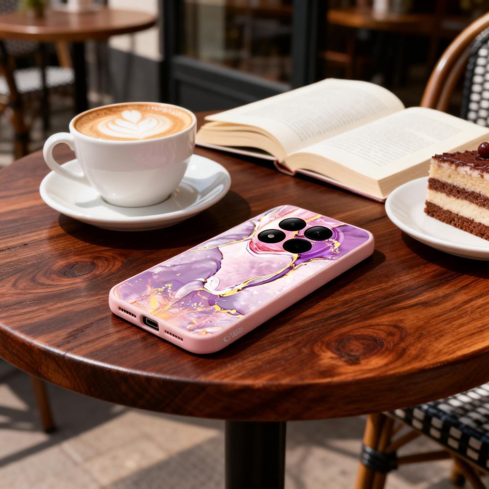 etui Silikonowe Tech-protect Icon marble Xiaomi Redmi Note 15 Pro 5G / 7