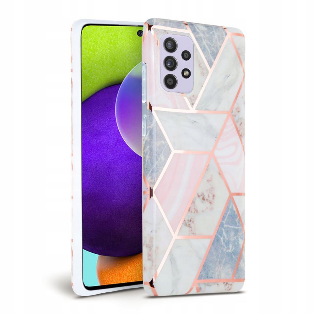 etui silikonowe Tech-protect Marble r�owe Samsung A72