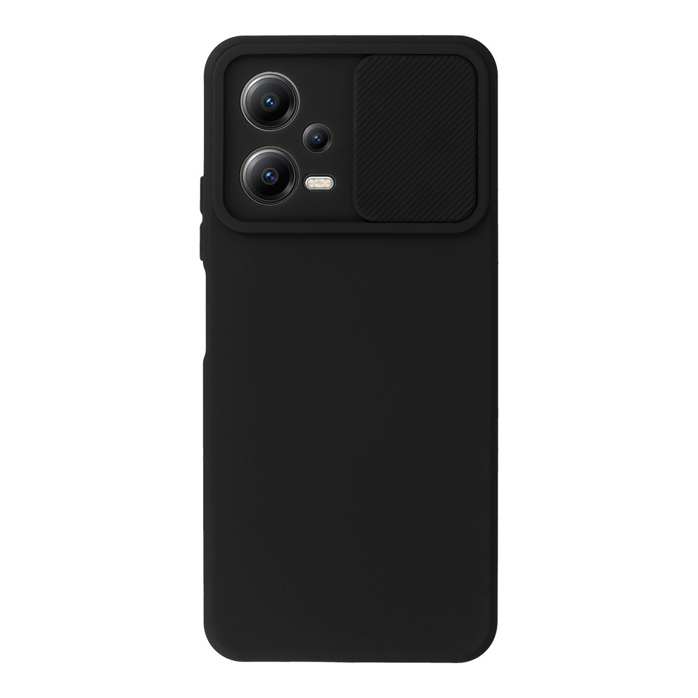 Etui silikonowy Camshield Soft czarny Xiaomi Redmi Note 12 5G / 2