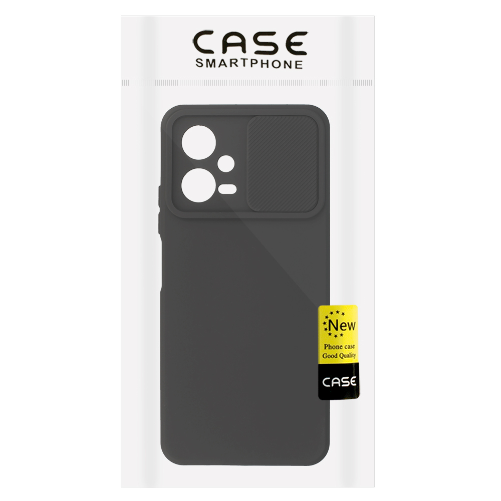 Etui silikonowy Camshield Soft czarny Xiaomi Redmi Note 12 5G / 8
