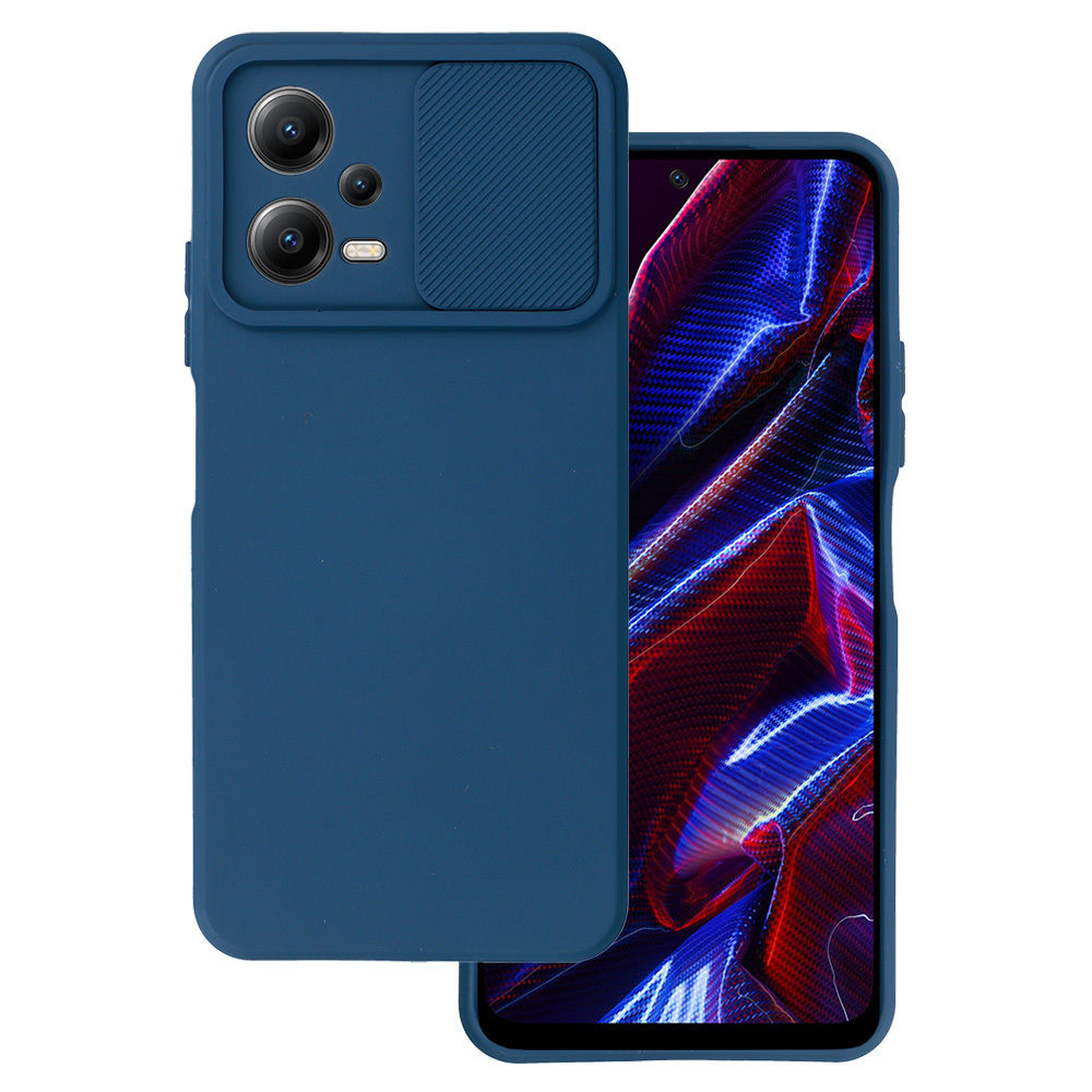 Etui silikonowy Camshield Soft granatowy Xiaomi Redmi Note 12 5G