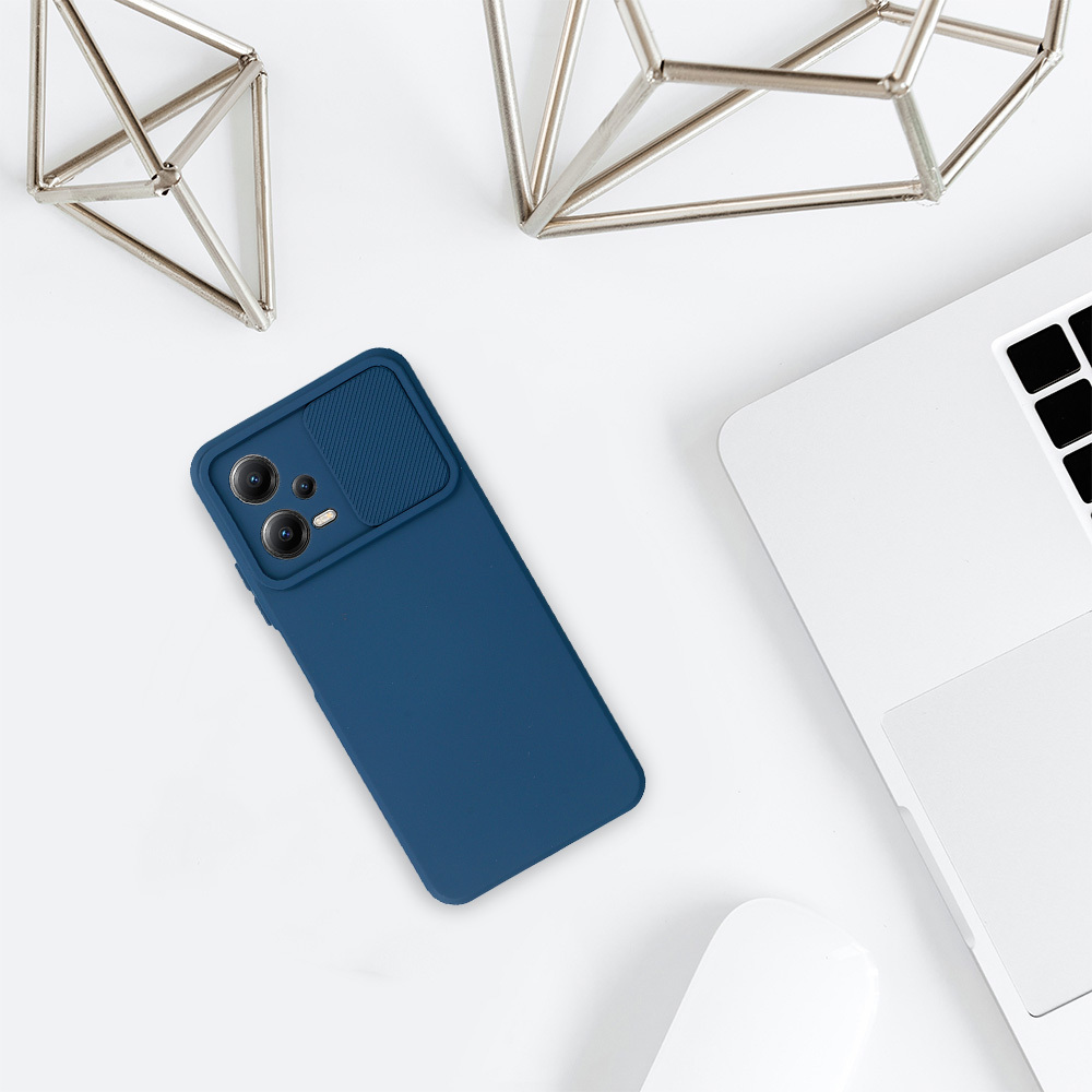 Etui silikonowy Camshield Soft granatowy Xiaomi Redmi Note 12 5G / 7