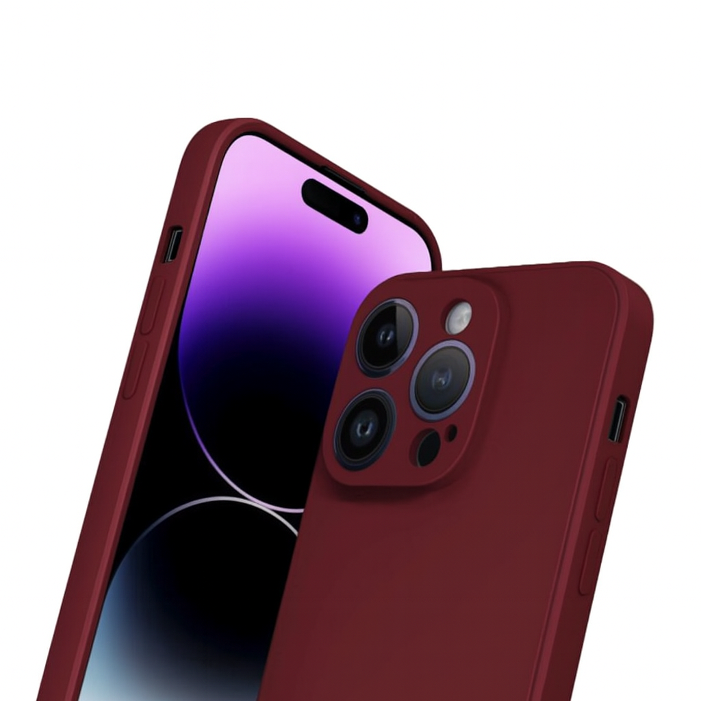 Etui silikonowy Tint Case bordowy Motorola Moto G87 / 2 Etui silikonowy Tint Case bordowy Motorola Moto G87 / 2