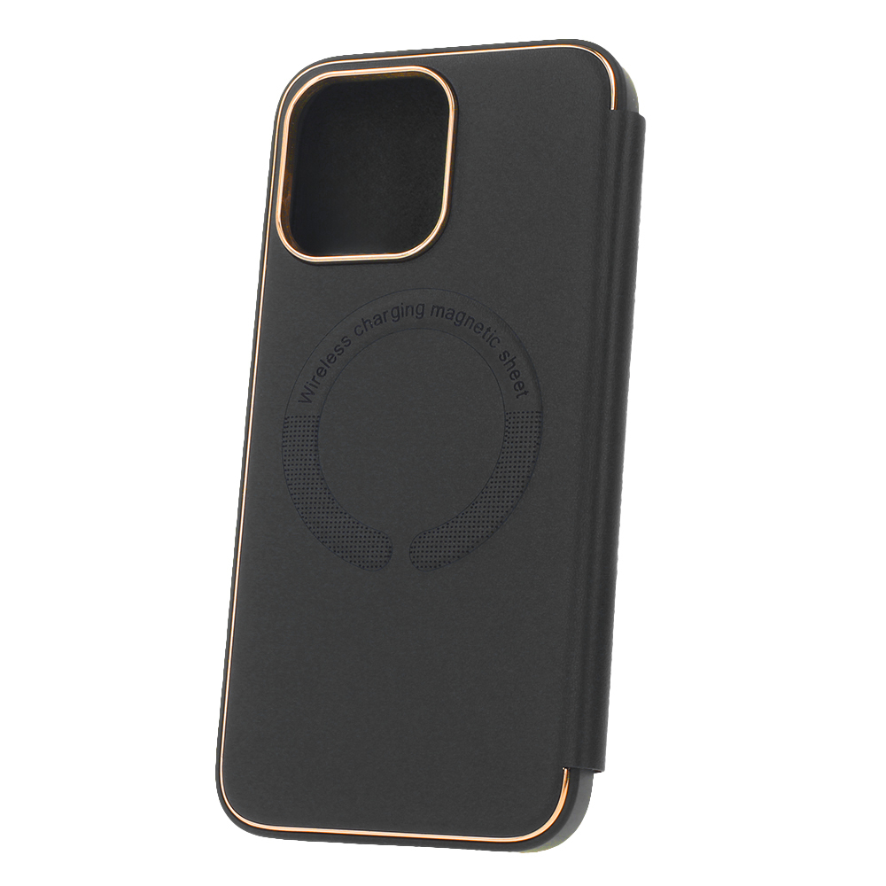 Pokrowiec Smart Gold Frame Mag czarny Apple iPhone 12 / 2