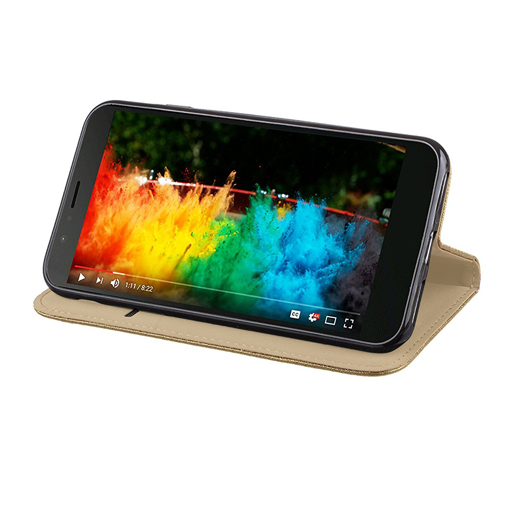 Etui Smart Magnet złoty Xiaomi Redmi 17 5G / 3 Etui Smart Magnet złoty Xiaomi Redmi 17 5G / 3