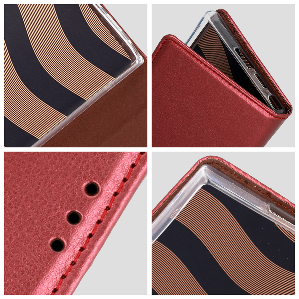 Etui Smart Magneto burgundowy Xiaomi Redmi Note 12 5G / 9 Etui Smart Magneto burgundowy Xiaomi Redmi Note 12 5G / 9