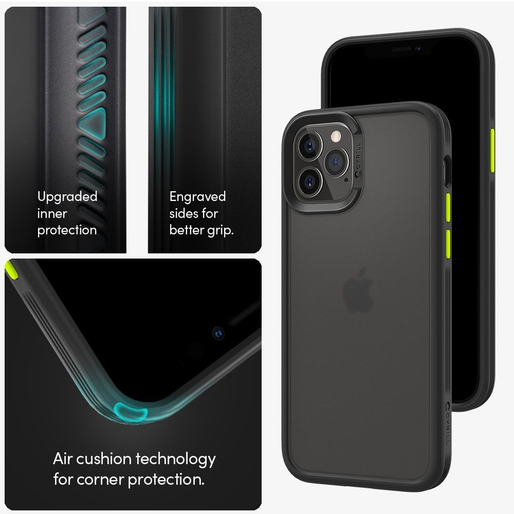 etui Spigen Cyrill Color Brick Czarne Apple iPhone 12 Pro Max / 12