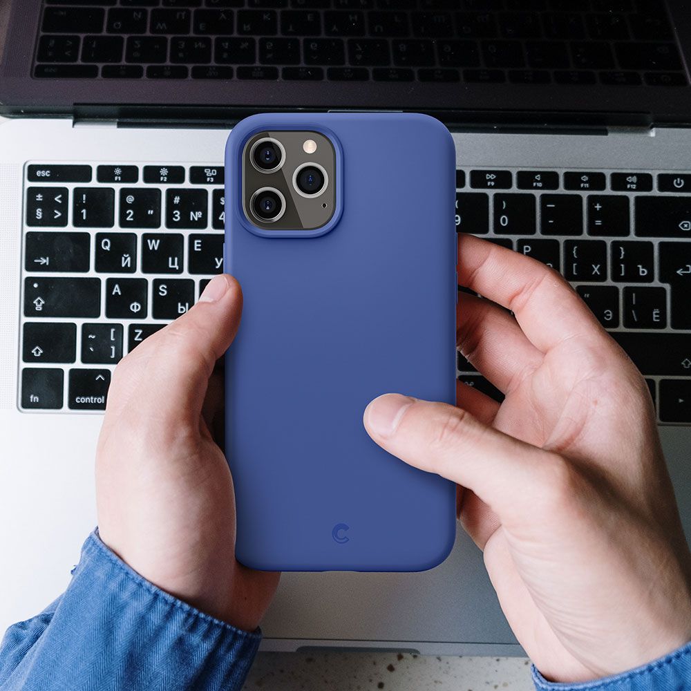 etui Spigen Cyrill Silicone Granatowe Apple iPhone 12 Pro Max / 12
