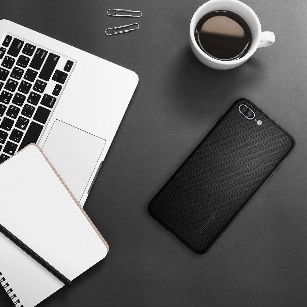 etui Spigen Liquid AIR Armor Czarne Apple iPhone 7 Plus / 7