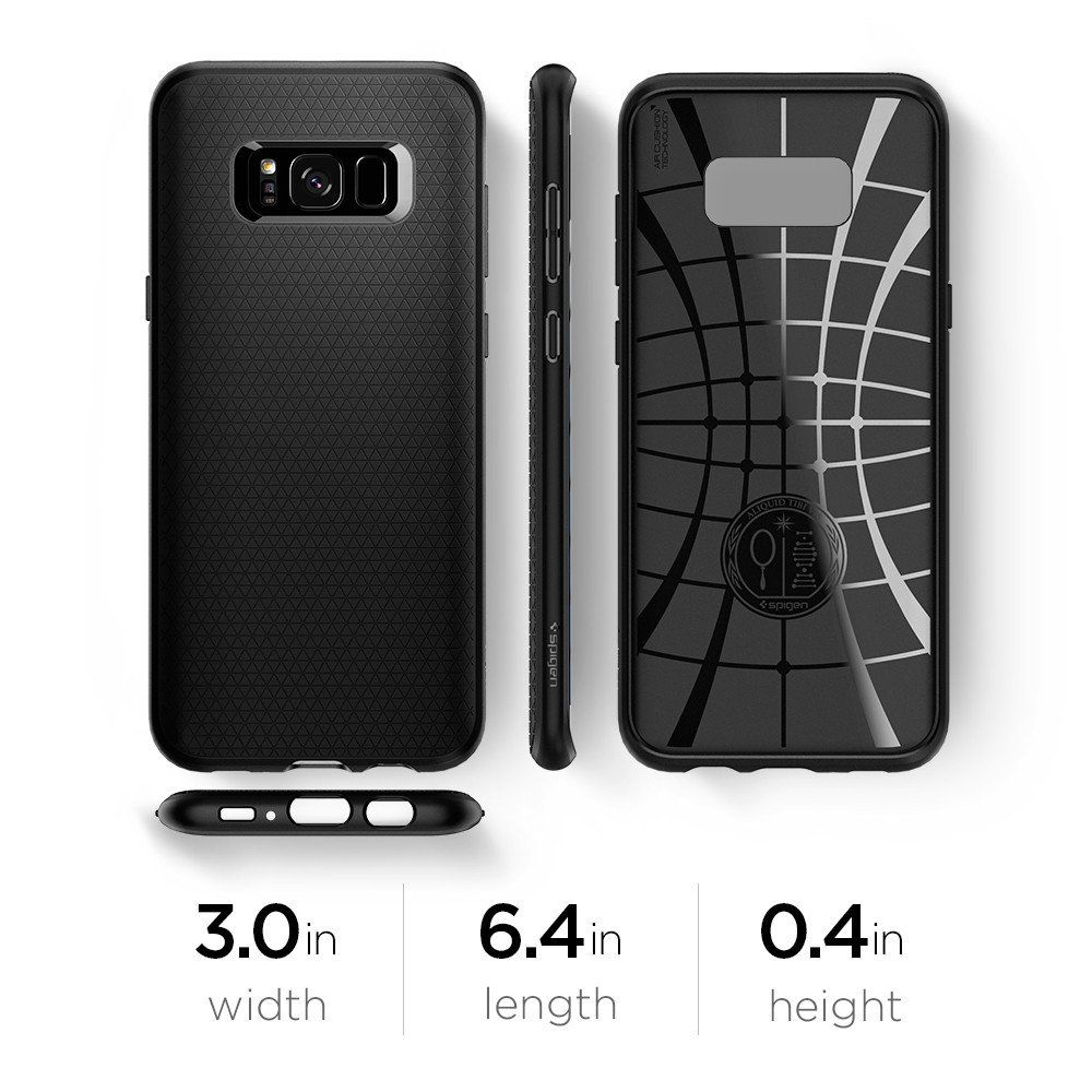 etui Spigen Liquid AIR Armor Czarne Samsung Galaxy S8 / 2