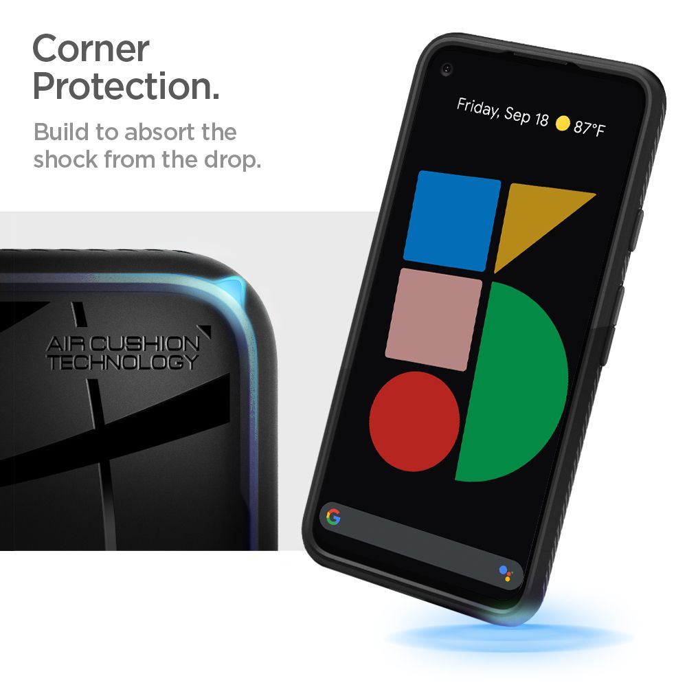 etui Spigen Liquid AIR Armor czarne Google Pixel 5 / 12
