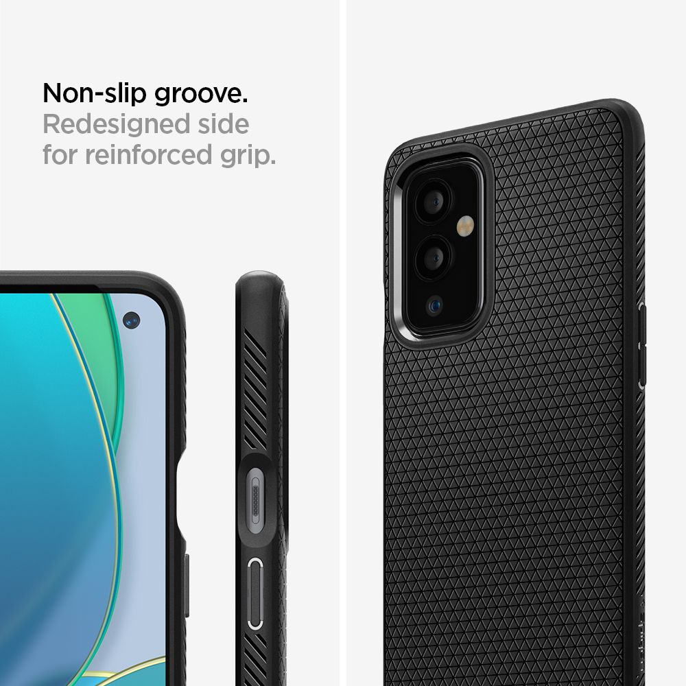 etui Spigen Liquid AIR Armor czarne OnePlus 9 / 6