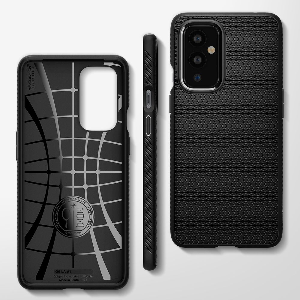 etui Spigen Liquid AIR Armor czarne OnePlus 9 / 7