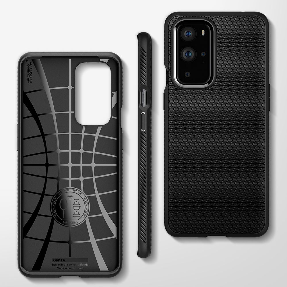 etui Spigen Liquid AIR Armor czarne OnePlus 9 Pro 5G / 7