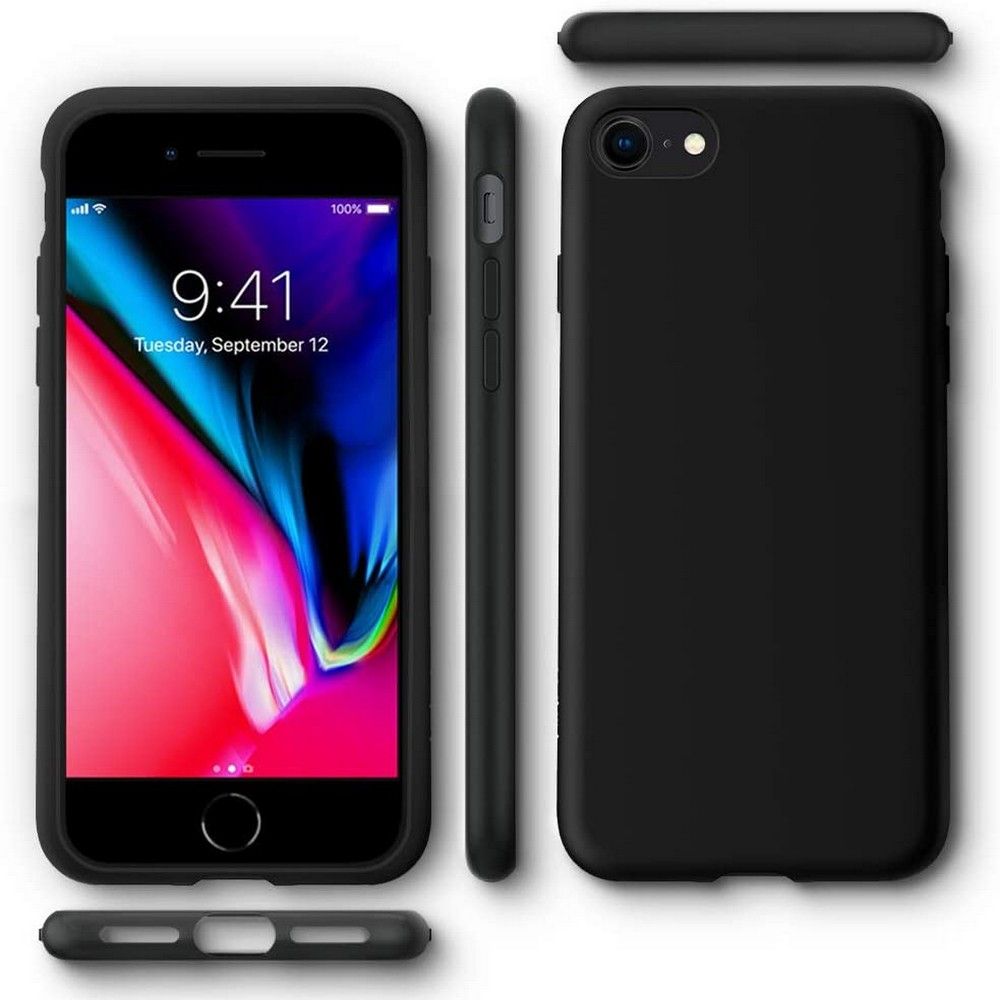etui Spigen Liquid Czarne Apple iPhone 7 / 7