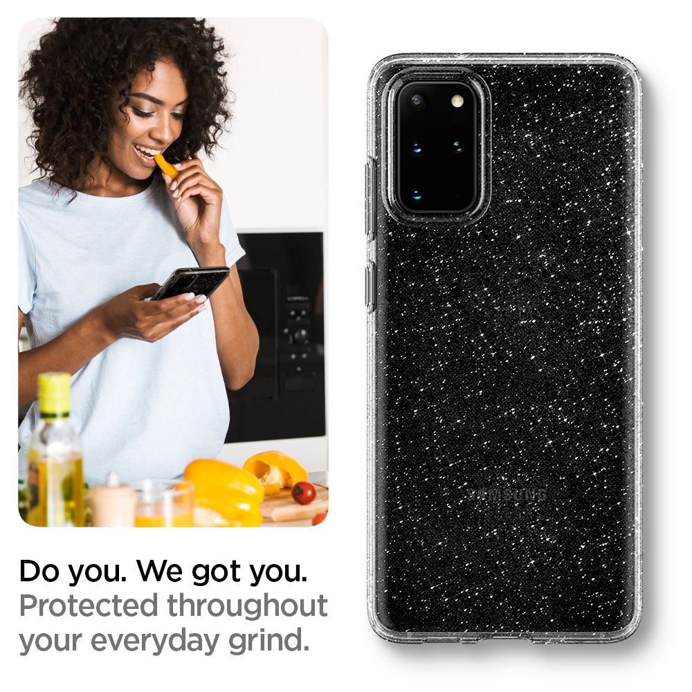 etui Spigen Liquid Glitter Prze�roczyste Samsung Galaxy S20 Plus / 12