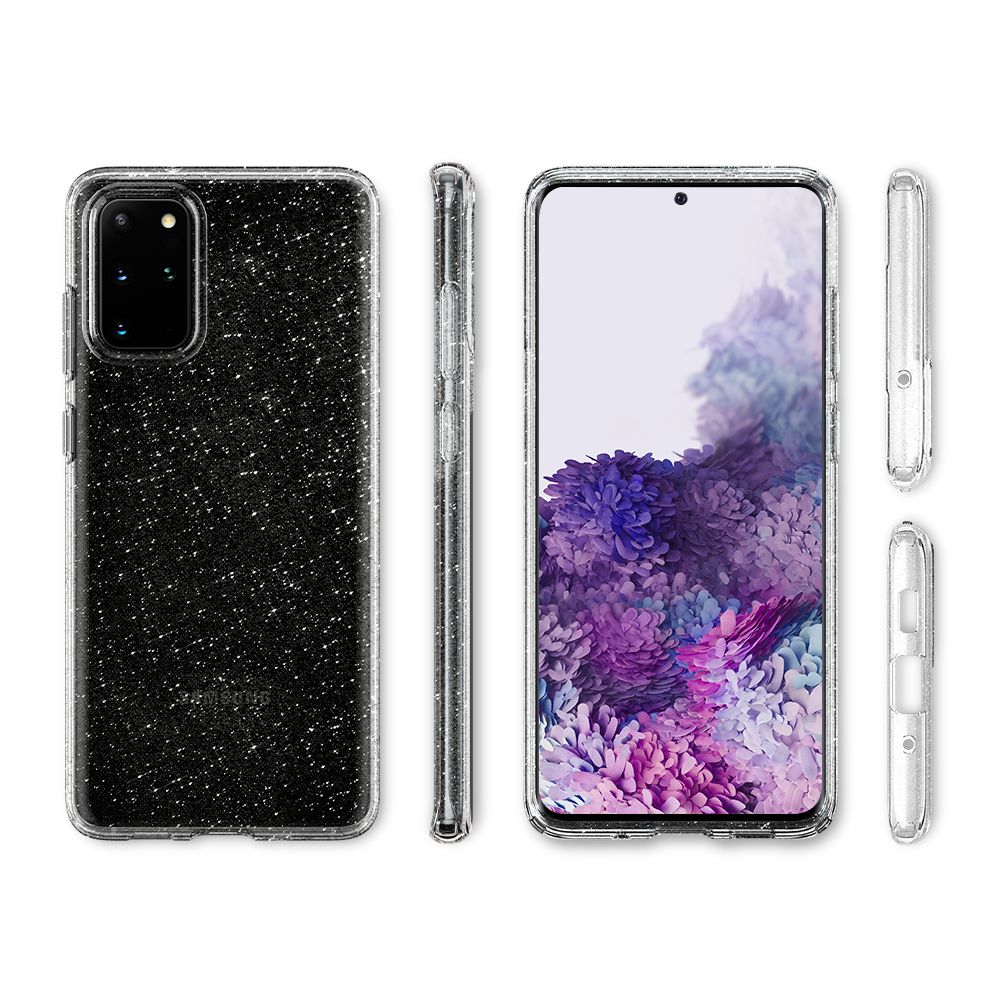 etui Spigen Liquid Glitter Prze�roczyste Samsung Galaxy S20 Plus / 9