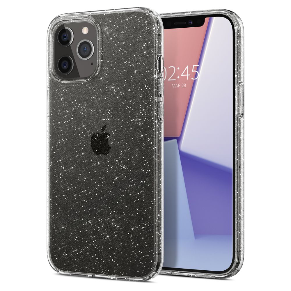 etui Spigen Liquid Glitter Prze�roczyste Apple iPhone 12 / 8