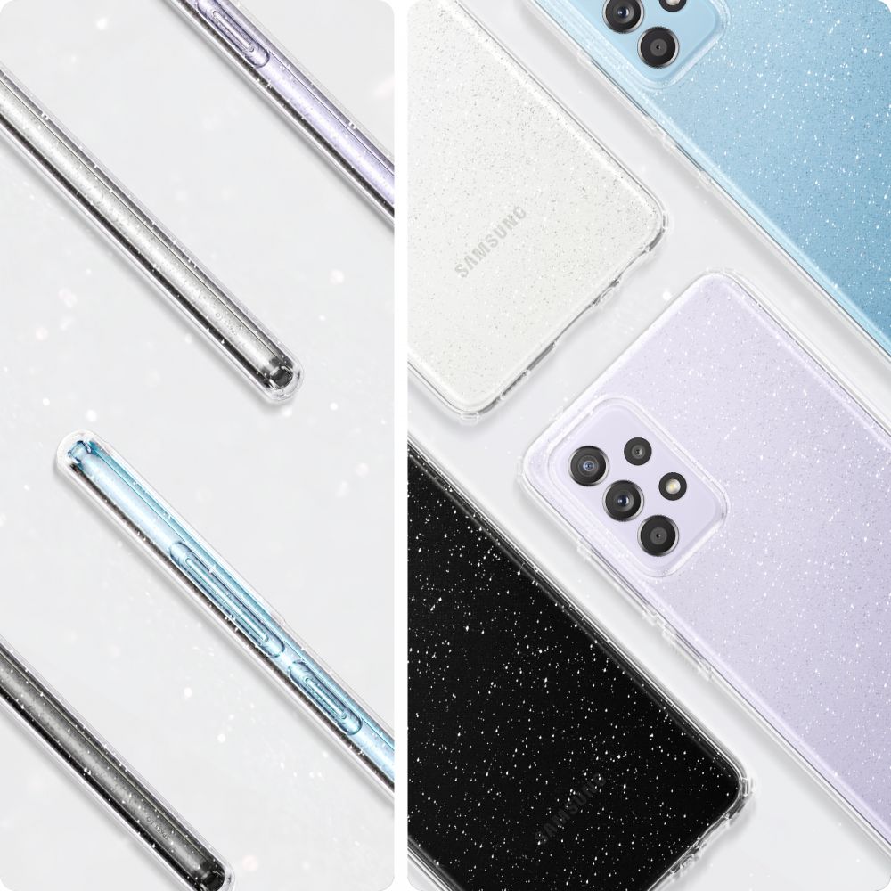 etui Spigen Liquid Glitter prze�roczyste Samsung A52 5G / 3