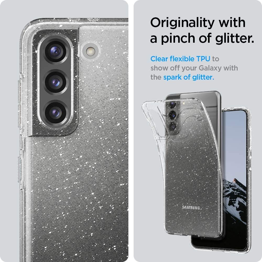 etui Spigen Liquid Glitter przeroczyste Samsung s21 / 10