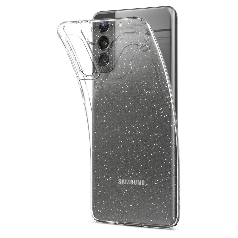 etui Spigen Liquid Glitter prze�roczyste Samsung s21 / 5