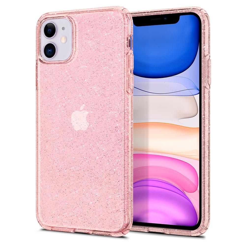 etui Spigen Liquid Glitter Rose Apple iPhone 11
