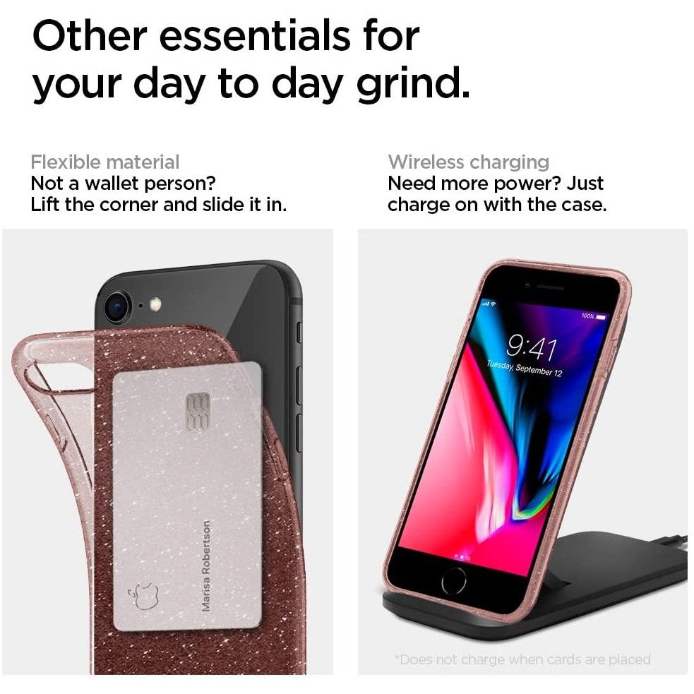 etui Spigen Liquid Glitter Rose Apple iPhone 7 / 4 etui Spigen Liquid Glitter Rose Apple iPhone 7 / 4