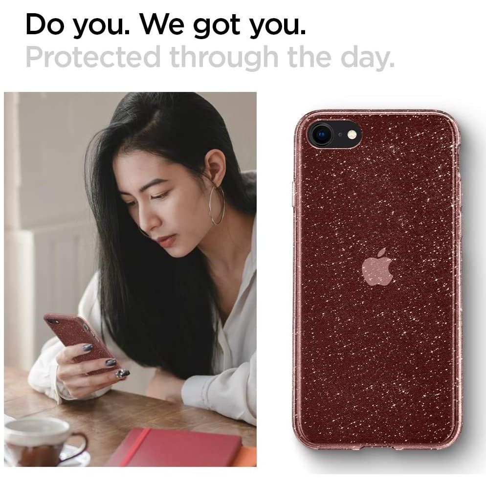 etui Spigen Liquid Glitter Rose Apple iPhone 7 / 5