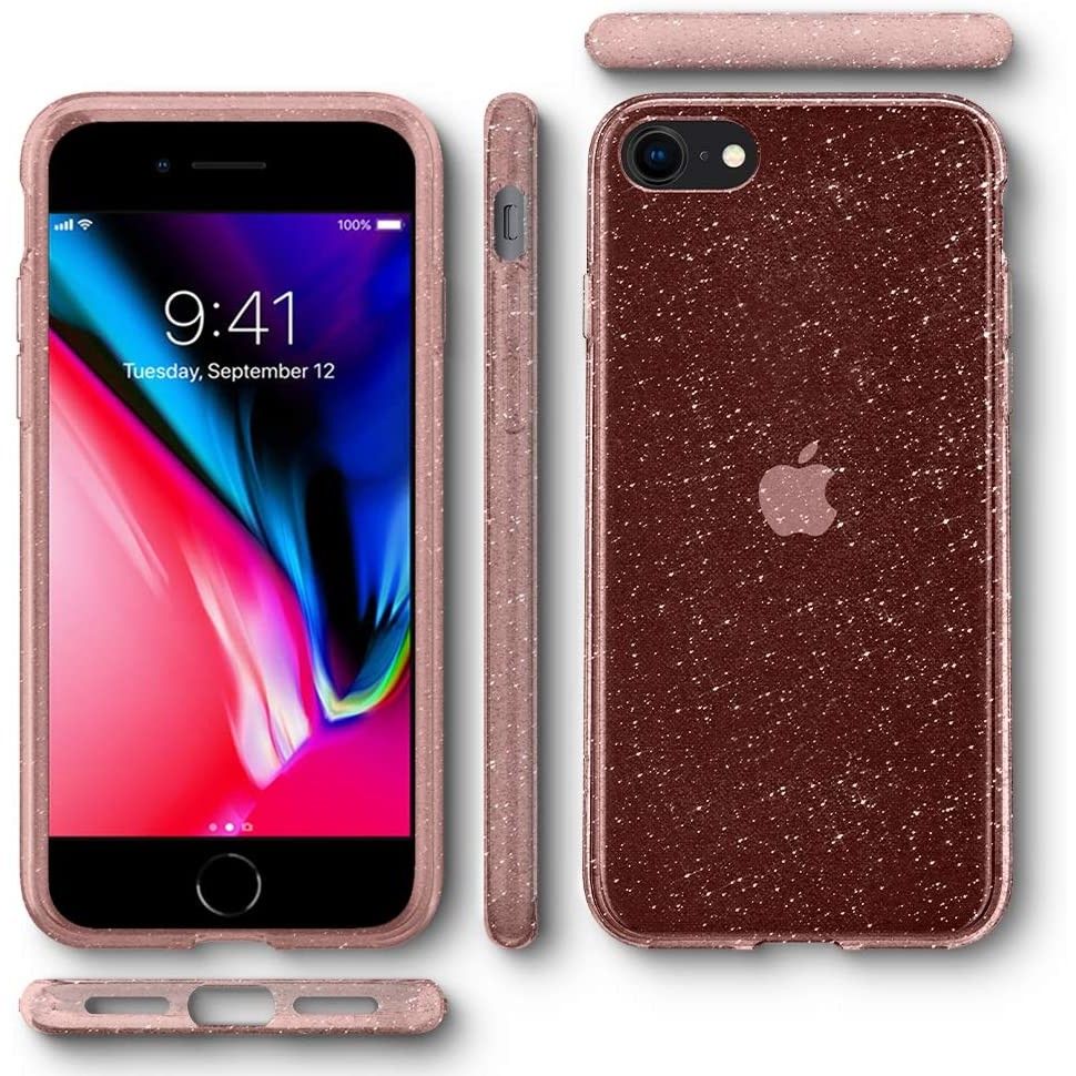 etui Spigen Liquid Glitter Rose Apple iPhone 7 / 7