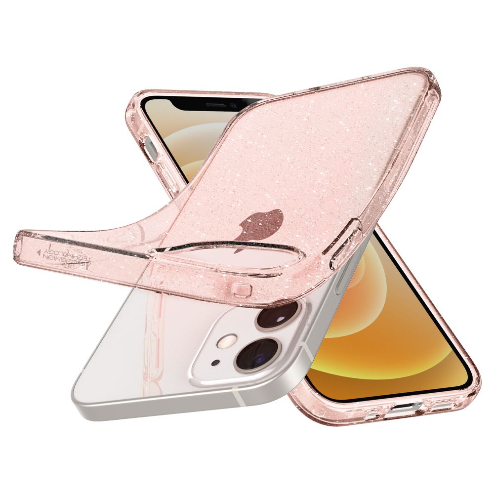etui Spigen Liquid Glitter rose Apple iPhone 12 Mini / 7