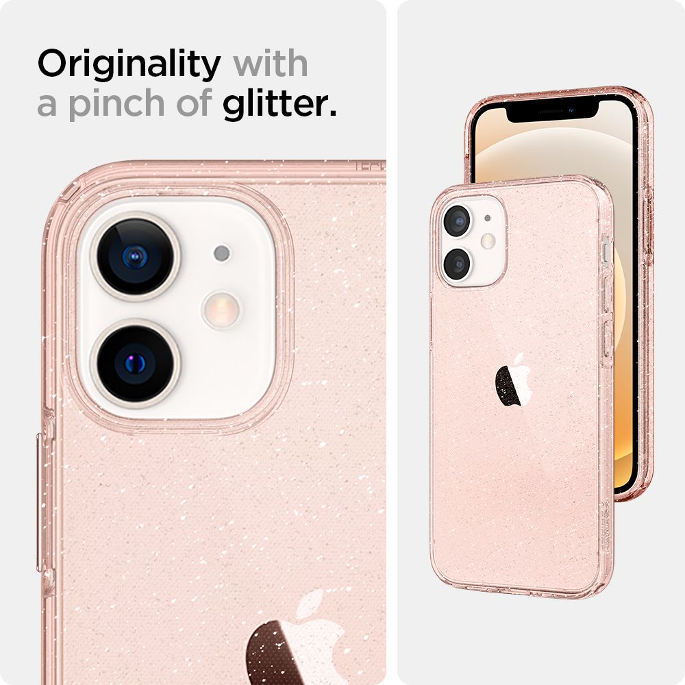 etui Spigen Liquid Glitter rose Apple iPhone 12 Mini / 9