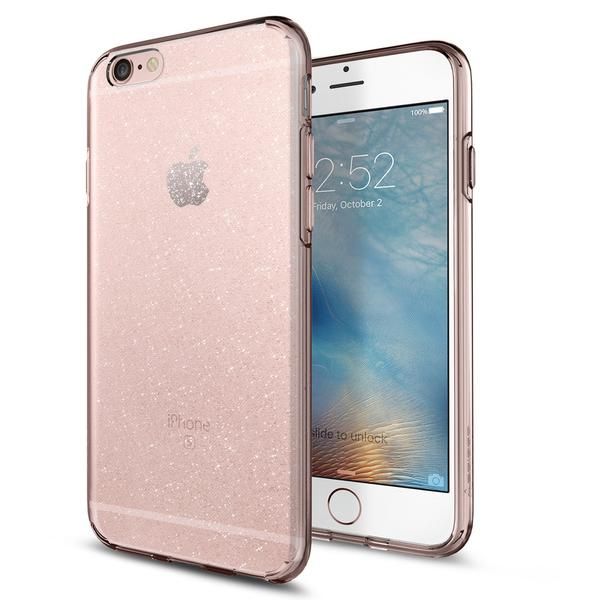 etui Spigen Liquid Glitter Rose Apple iPhone 6