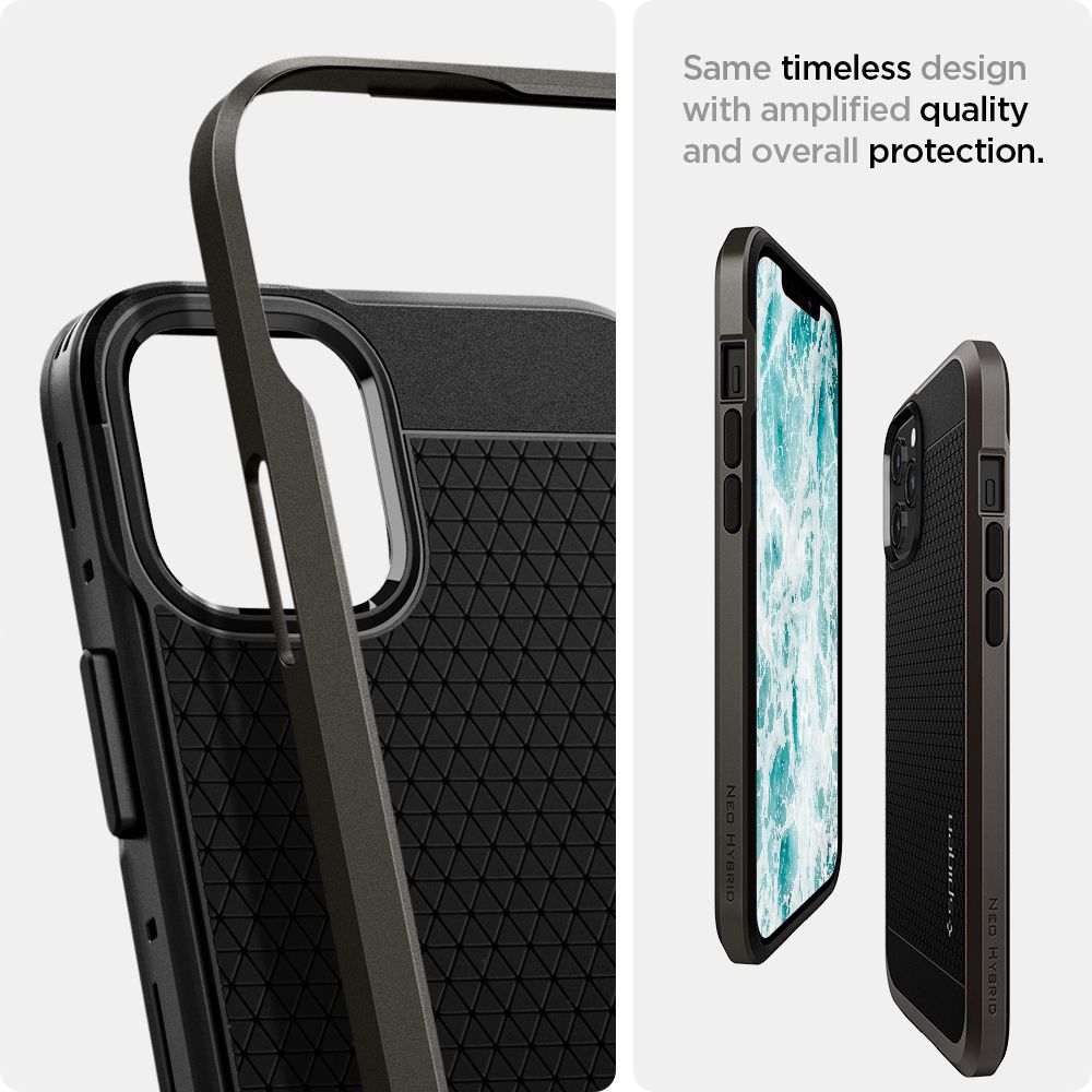 etui Spigen Neo Hybrid Gunmetal Apple iPhone 12 Mini / 12 etui Spigen Neo Hybrid Gunmetal Apple iPhone 12 Mini / 12