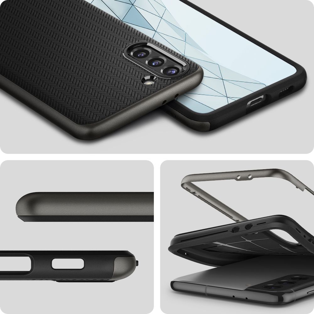 etui Spigen Neo Hybrid gunmetal Samsung s21 Plus / 10