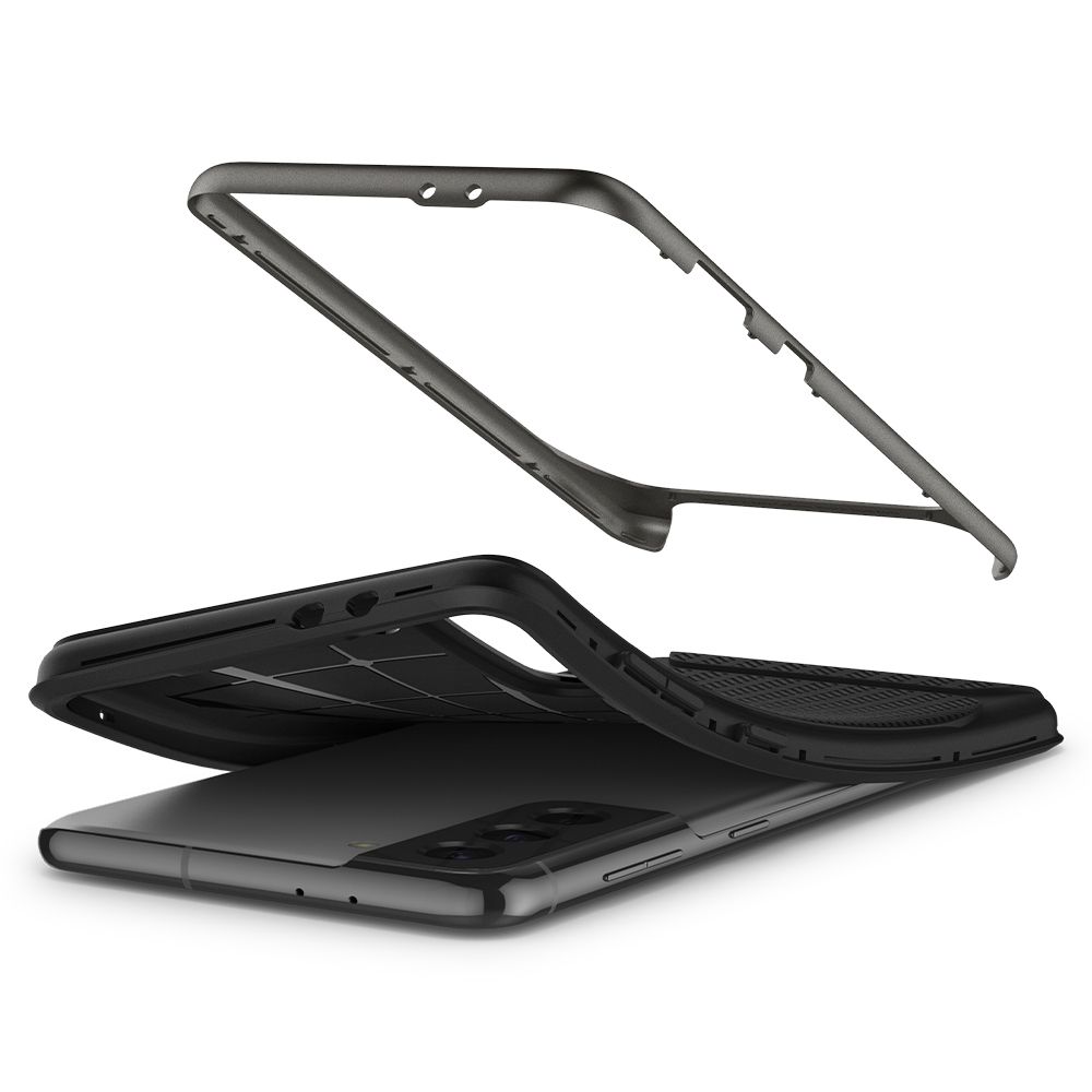 etui Spigen Neo Hybrid gunmetal Samsung s21 Plus / 9