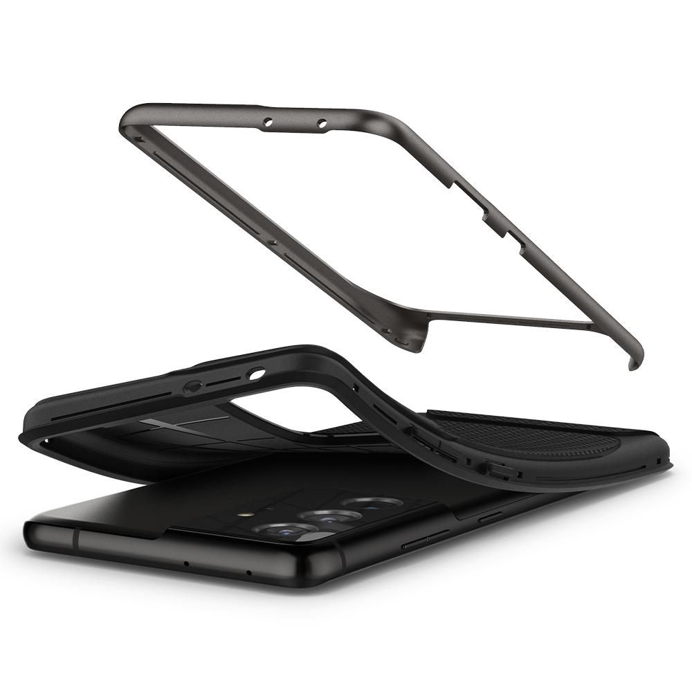 etui Spigen Neo Hybrid gunmetal Samsung s21 Ultra / 10
