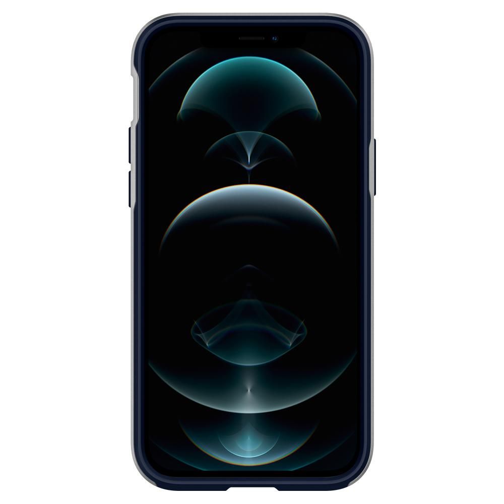 etui Spigen Neo Hybrid Satin srebrne Apple iPhone 12 / 2