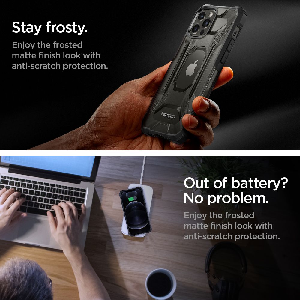 etui Spigen Nitro Force czarne Apple iPhone 12 Pro Max / 6 etui Spigen Nitro Force czarne Apple iPhone 12 Pro Max / 6