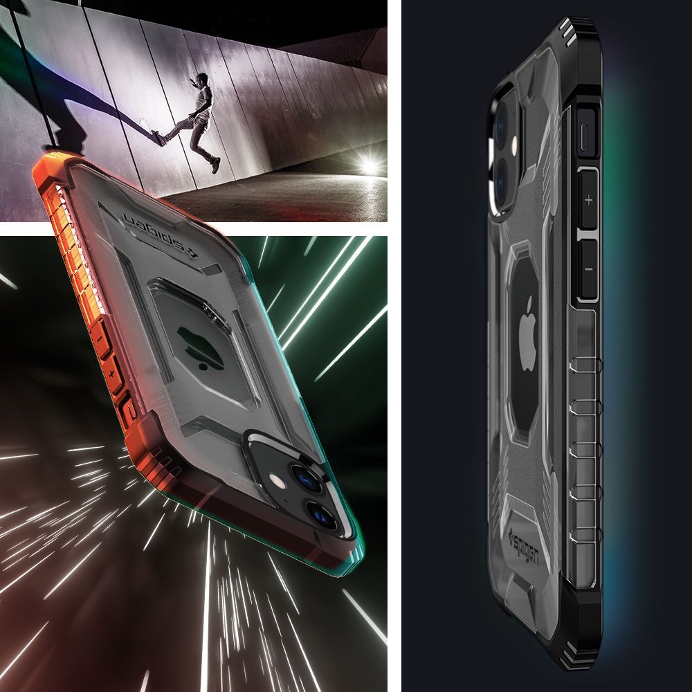 etui Spigen Nitro Force przeźroczyste Apple iPhone 12 Mini / 2 etui Spigen Nitro Force przeźroczyste Apple iPhone 12 Mini / 2