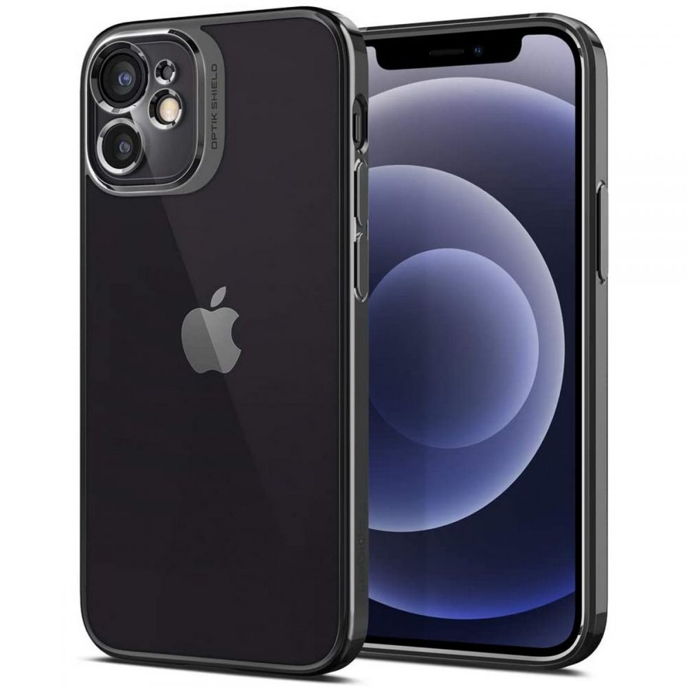 etui Spigen Optik Crystal Chrome grey Apple iPhone 12 Mini / 2