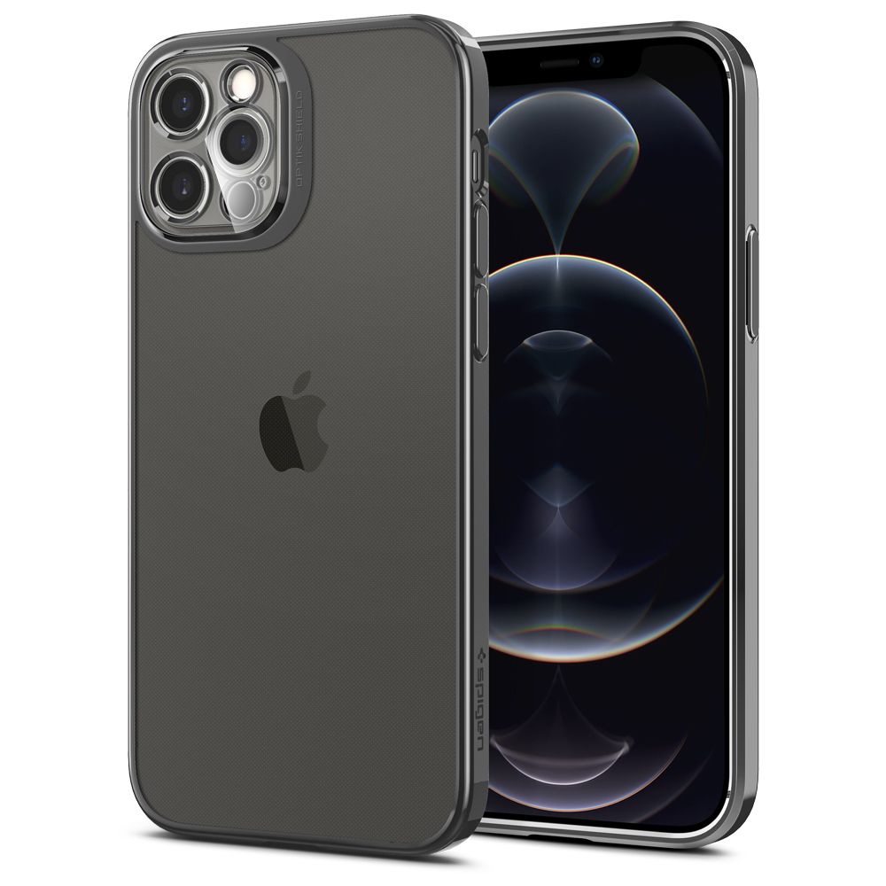 etui Spigen Optik Crystal Chrome grey Apple iPhone 12 Pro (6.1 cali) / 6