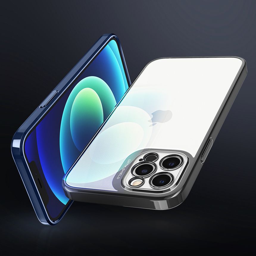 etui Spigen Optik Crystal Chrome grey Apple iPhone 12 Pro (6.1 cali) / 8