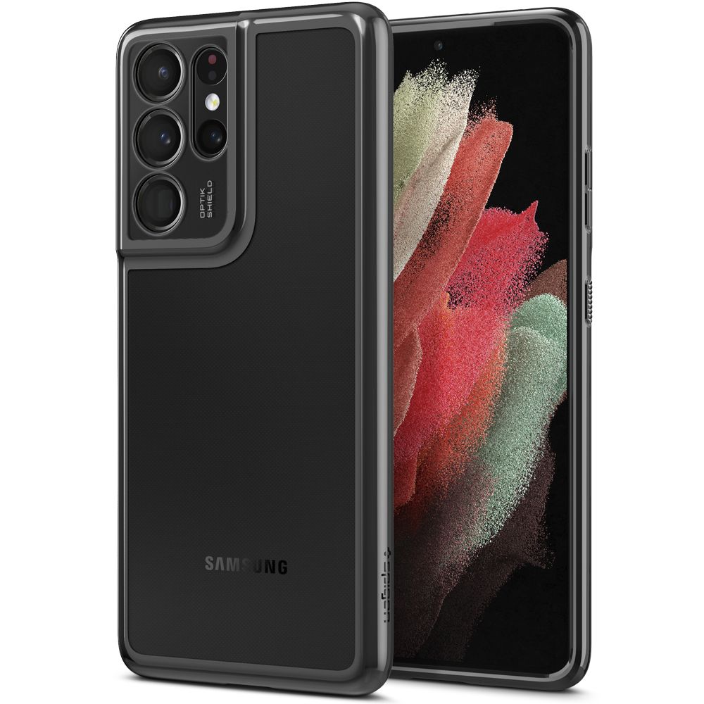 etui Spigen Optik Crystal Chrome grey Samsung s21 Ultra / 7 etui Spigen Optik Crystal Chrome grey Samsung s21 Ultra / 7